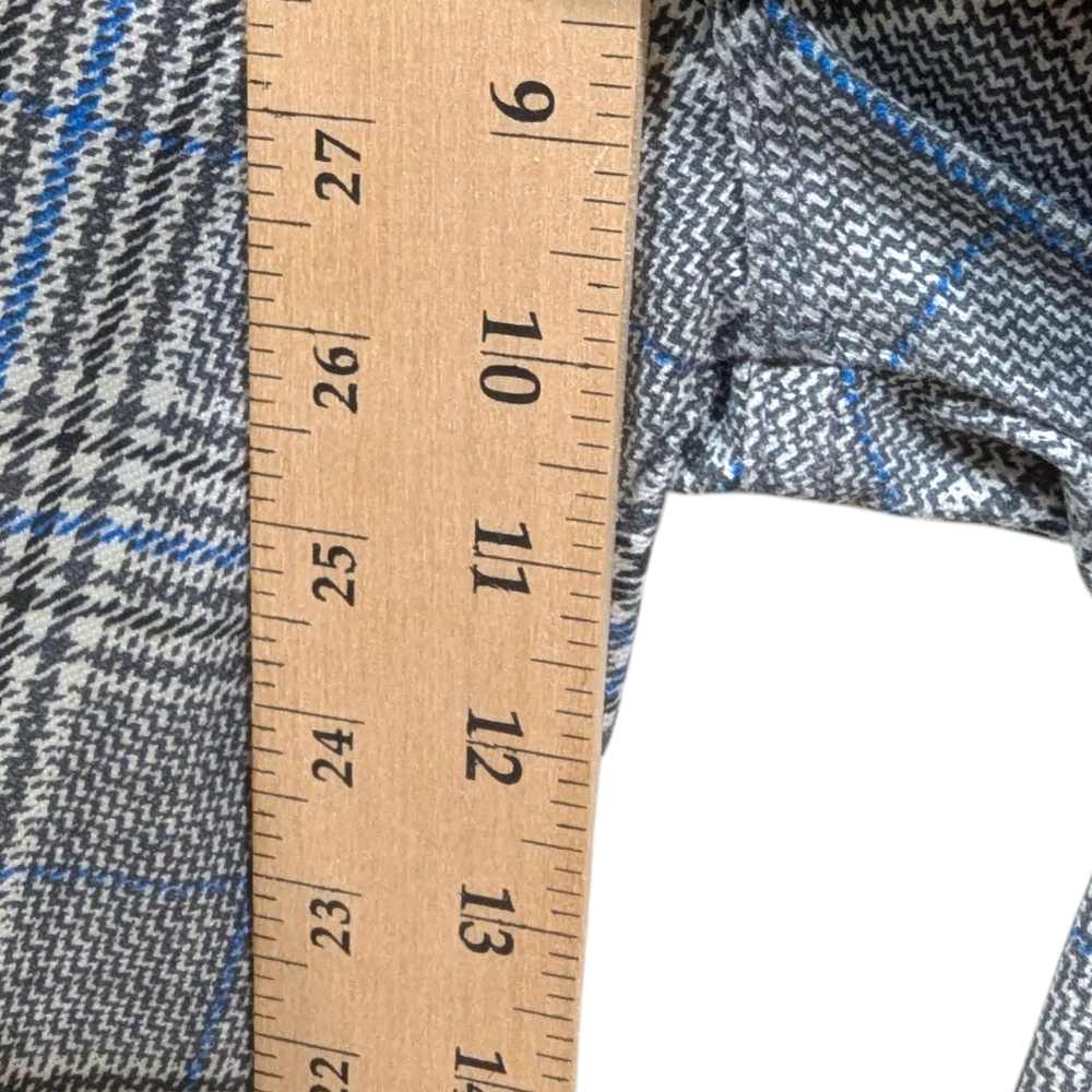 MOTHER The Insider Ankle Glen Plaid Tuxedo Strip Pants (30) - Picture 11 of 12